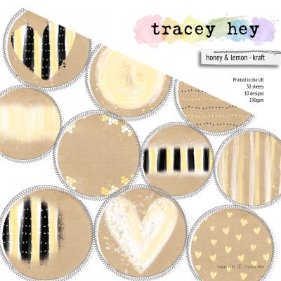 Tracey Hey Paper Pad -  Honey & Lemon - Kraft